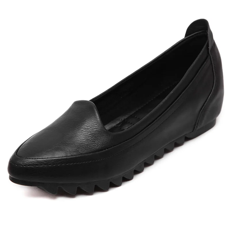 Новинка весенне осенняя женская кожаная обувь с микрофиброй модные женские