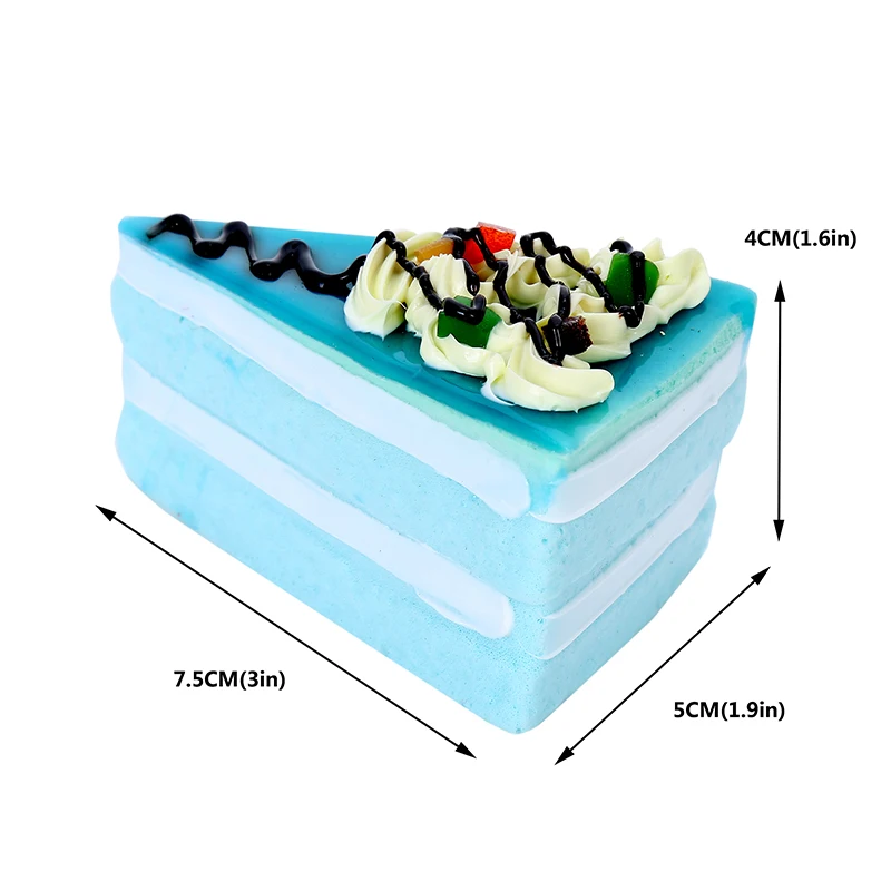 Имитация еда треугольные Холодильник для тортов стикеры магнит Squeeze squish
