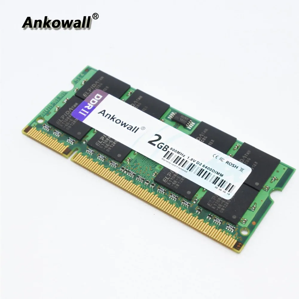 Ankowall DDR2 SO-DIMM 2 Гб оперативной памяти 800 МГц памяти ноутбука PC2-6400 оперативной памяти ноутбука