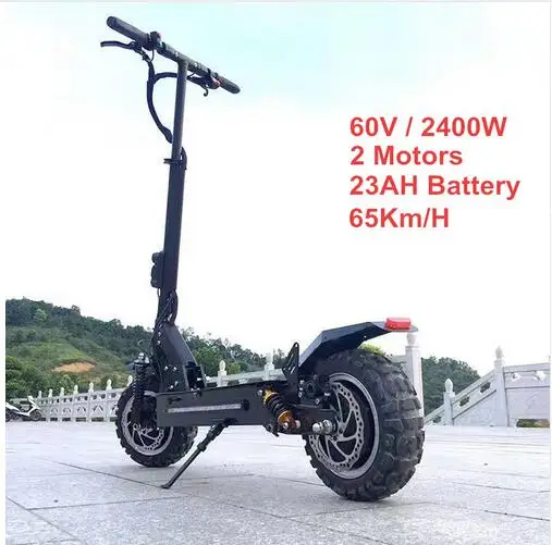 

Adult Electric Scooter with 60V/3200W Strong Power Kick Scooter fat tire big wheel electric scooters adults with Oil Brake