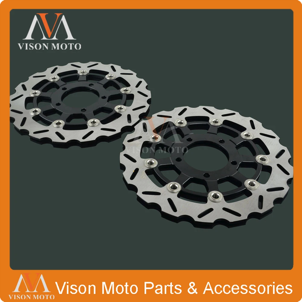 2 шт. передний ротор плавающего тормозного диска для Кавасаки ниндзи ZX6RR ZX600 ZX 600 636