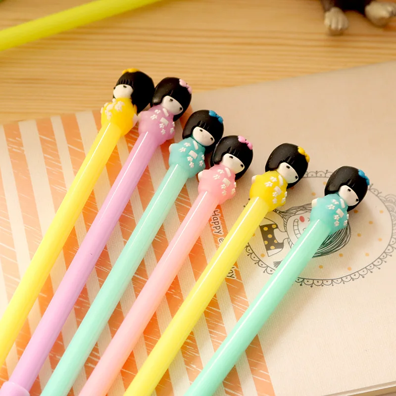 60 шт. милые ручки кимоно гелевые для школы офиса корейские канцелярские