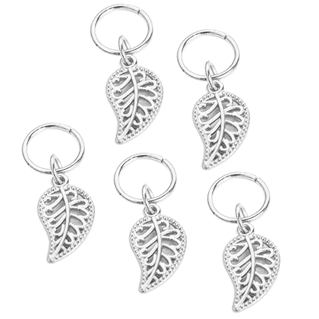 Набор колец и подвесок для волос с бусинами