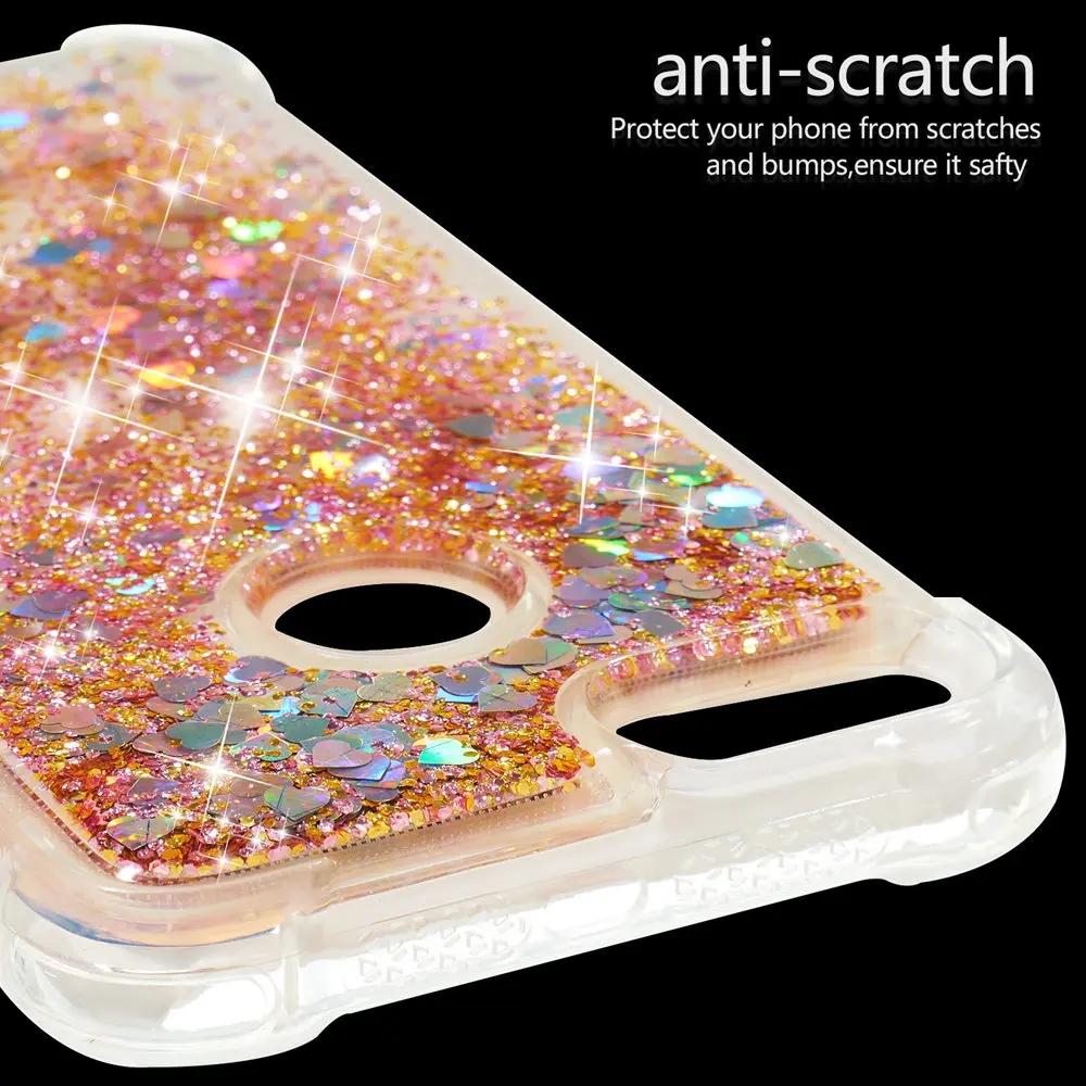 TPU Case for Xiaomi 1A Mi A1 A 1 MiA1 Dynamic Flow Liquid Flash Crystal Clear Back Cover MI Glitter Debris |