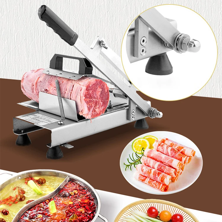 Многофункциональный коммерческий резки мяса машина для нарезания замороженного