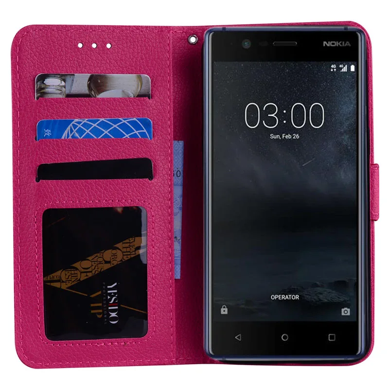 Флип-кейс для Nokia5 TA-1053 TA-1024 чехол телефона кожаный Nokia 5 Global Dual TA 1053 чистый цвет