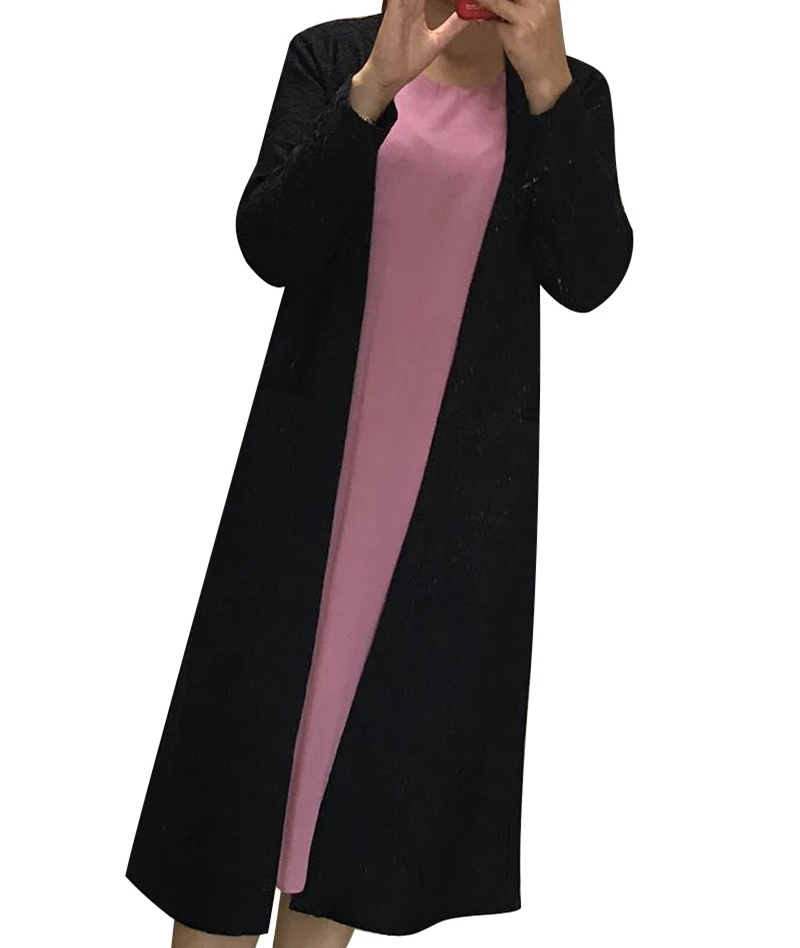 JXP GJZ длинный кардиган свитер Для женщин Новинка 2017 года осень-зима с длинным