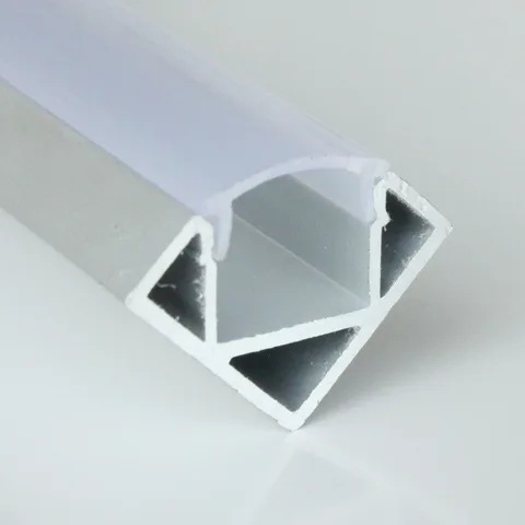 40 м (20 шт.) много, 2 м за штуку, анодированный алюминиевый профиль для светодиодной ленты, треугольная форма