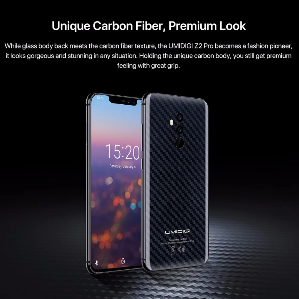 UMIDIGI Z2 Pro Android 8 1 Helio P60 смартфон на базе восьмиядерного процессора 6 2 &quot6 ГБ + 128 Гб