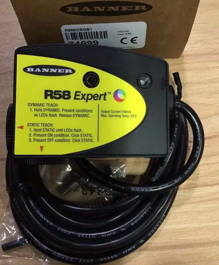 Новинка оригинальный аутентичный цветной сенсор баннера R58 Expert R58ECRGB1 |