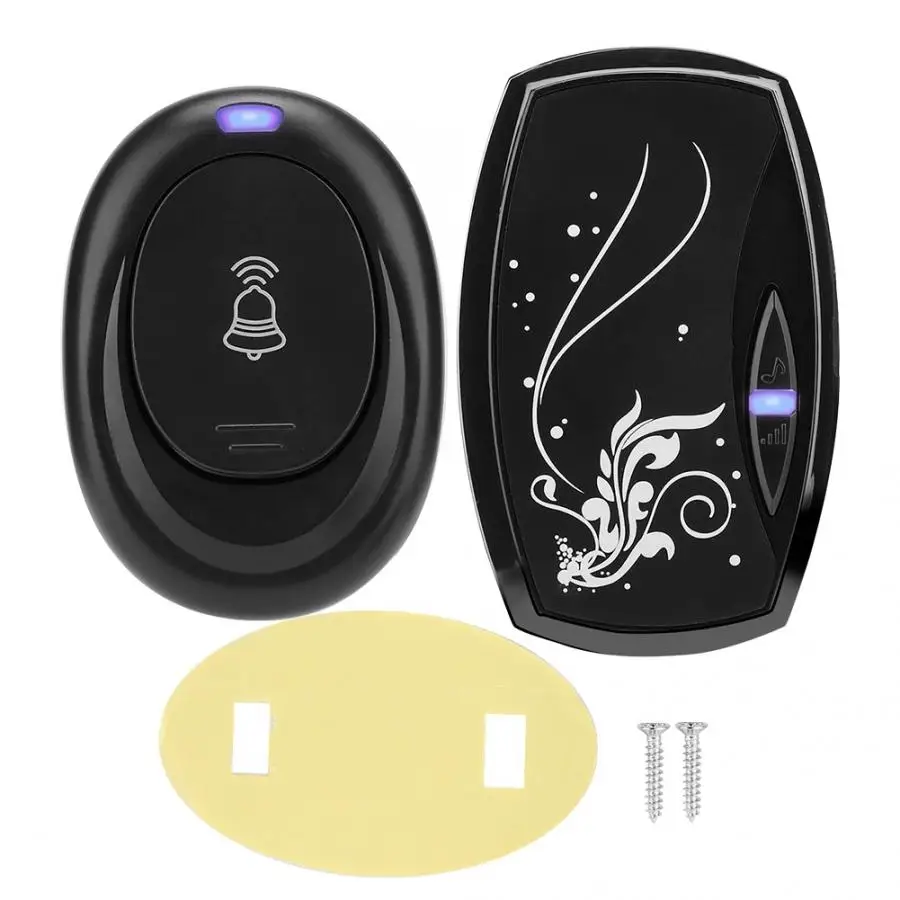 200m Remote Wireless 36 music Waterproof LED door bell 4 Volume Home Security Intelligent wireless Doorbell induction | Обустройство