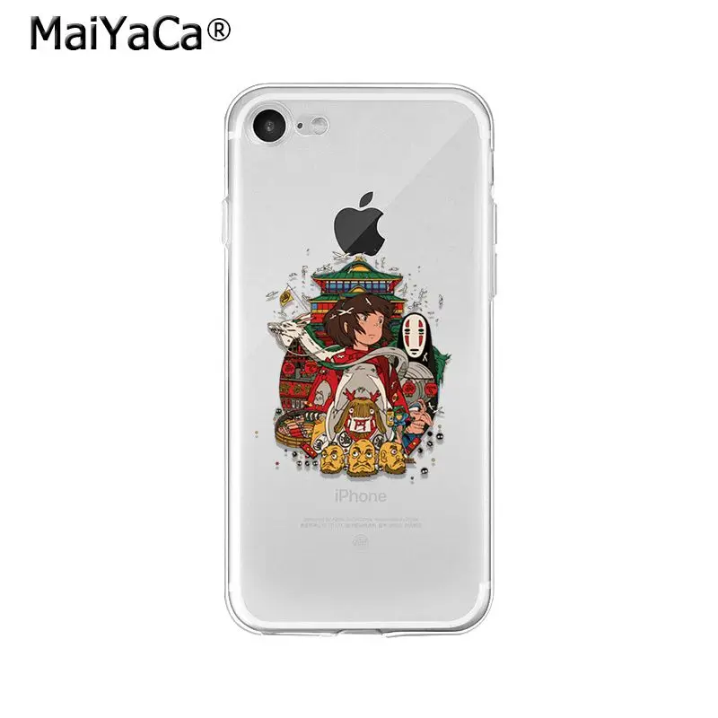 MaiYaCa Studio Ghibli totoro Ponyo унесенный спиралью ТПУ мягкий чехол для телефона iPhone X XS MAX 6 6s 7 7plus 8 8Plus 5 5S SE XR - Цвет: A7