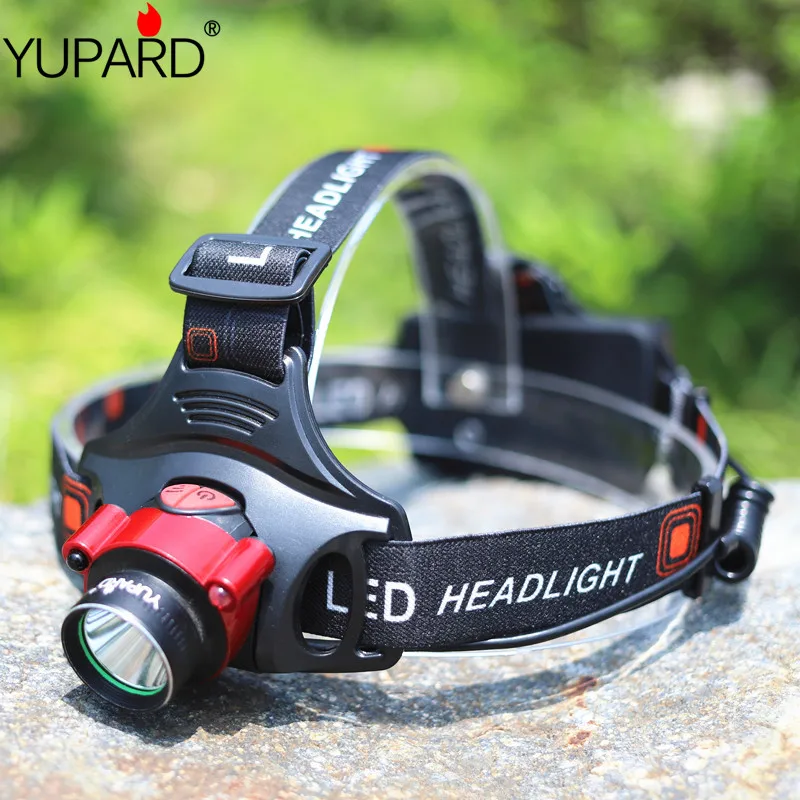 Налобный фонарь yupard Индуктивный XM-L T6 светодиодный инфракрасный датчик налобный