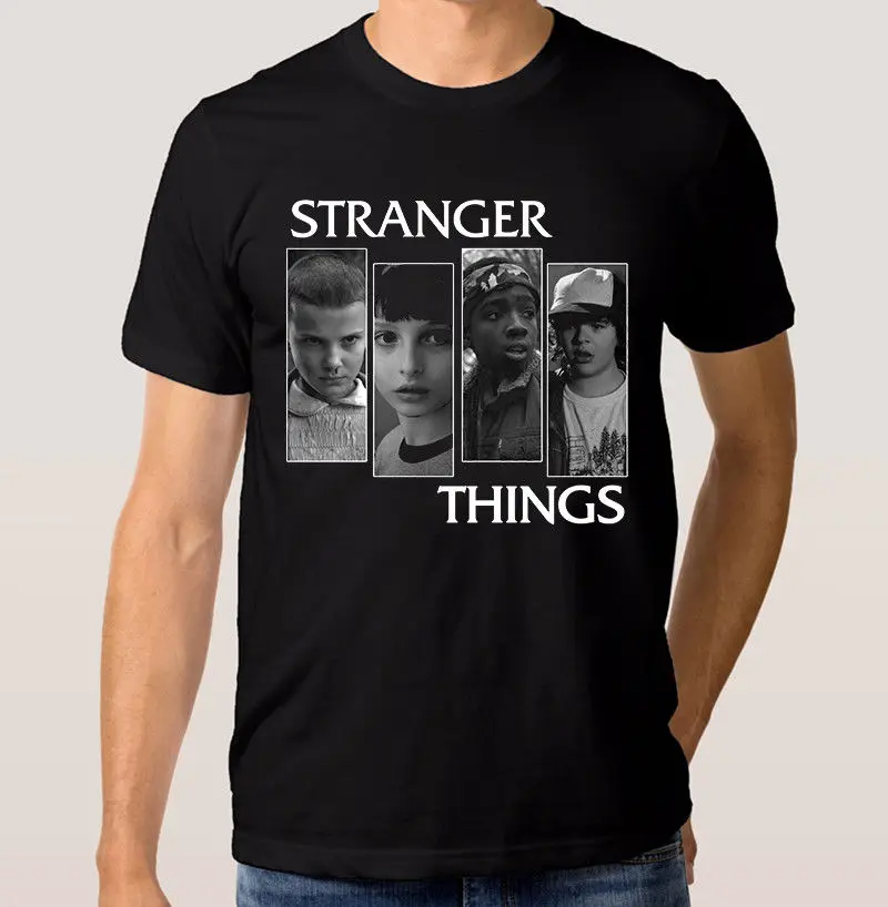 Странные Вещи футболка новый 100% хлопок Tee tee tee tee cottoncotton t-shirt