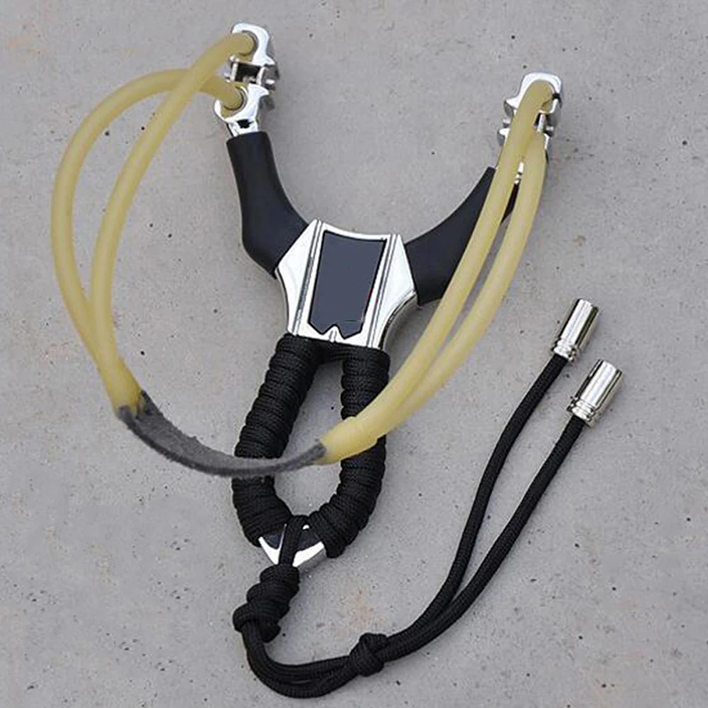 Slingshot in Stainless Steel with 5.0mm Balls Catapult and Copper Sleeve Treatment fit Outdoor Shoting Hunting Activity | Спорт и