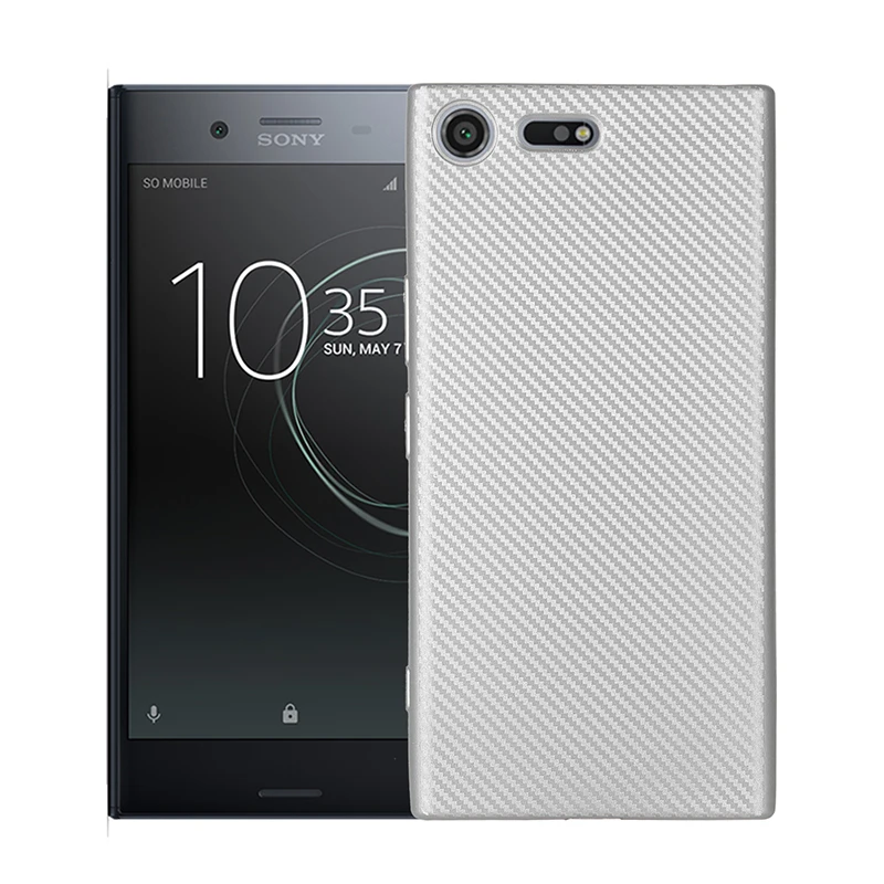 Чехол для sony Xperia L2 XA1 XA2 C6 ULTRA PLUS XZ1 XZ2 XZ4 Compact XZ Премиум силиконовый мягкий чехол для телефона из ТПУ - Цвет: silver