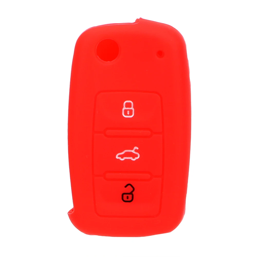 Чехол LEEPEE для автомобильного ключа Сменный с 3 кнопками ключей Volkswagen VW Jetta Golf Passat