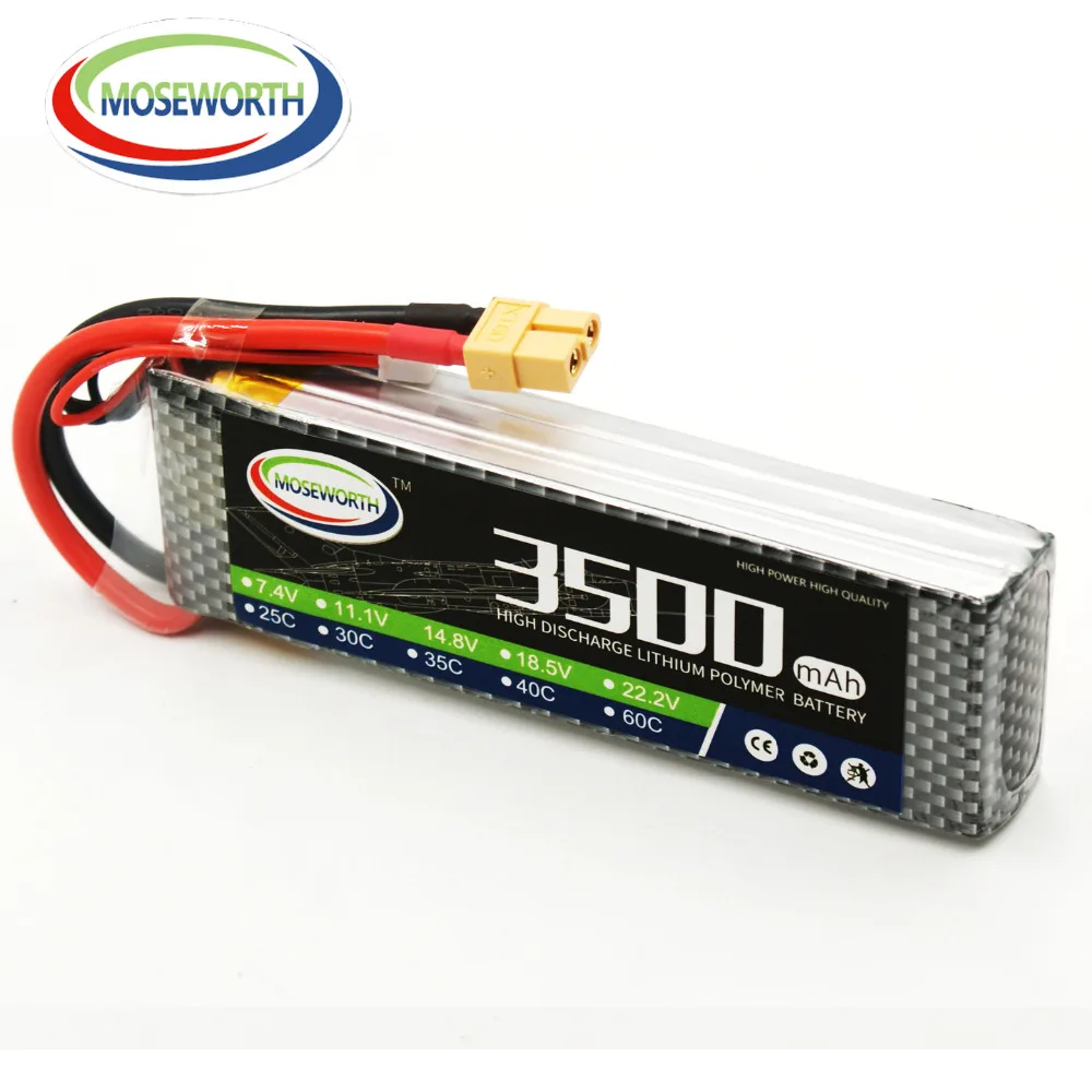

3S 11.1V 3500mAh 60C Lipo Battery For RC Drone Helicopter Quadcopter Airplane Aircraft Car Remote Control Toys Lithium Battery