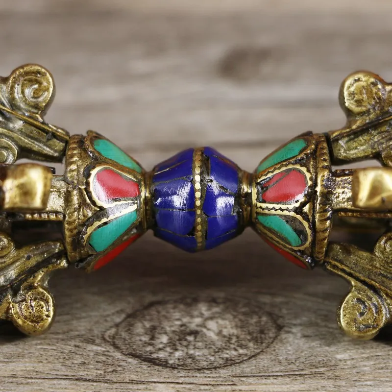 Религиозный ритуал Будда Непальский ручной работы пятижильный бриллиант бирюза