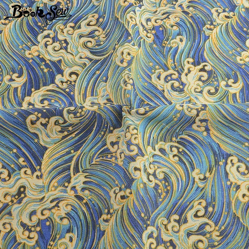 Booksew Cotton Linen Fabric African Ankara Telas Por Metro Canvas Tissu DIY Tablecloth Bag Curtain Cushion Burlap | Дом и сад