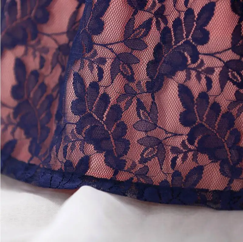 Платье принцессы для маленьких девочек кружевное платье с шалью газовое темно