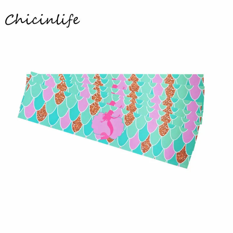 Chicinlife 12 шт Русалочки обертки для бутылок бутылки воды наклейки девочек на день