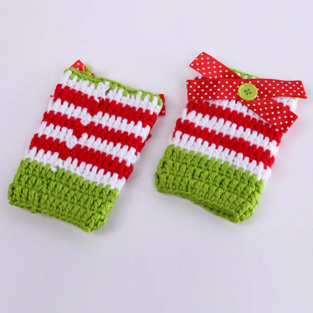 Newborn Baby Photography Props Infant Girls Boys Hat Legs Crochet Knit Clothing Costume Outfit Clothes Photo Shoot For | Детская одежда