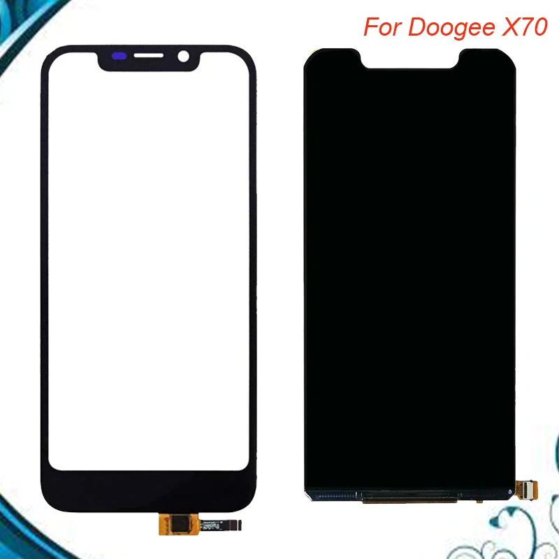 5 "Черный Для Doogee X70 ЖК-дисплей + сенсорный экран дигитайзер Ремонт Запасные