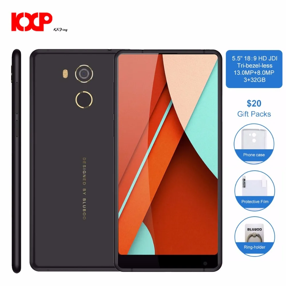 Оригинальный BLUBOO D5 Pro 4 г 3 ГБ + 32 ядра мобильный телефон Android 7 0 смартфон 13.0MP 5 дюймов