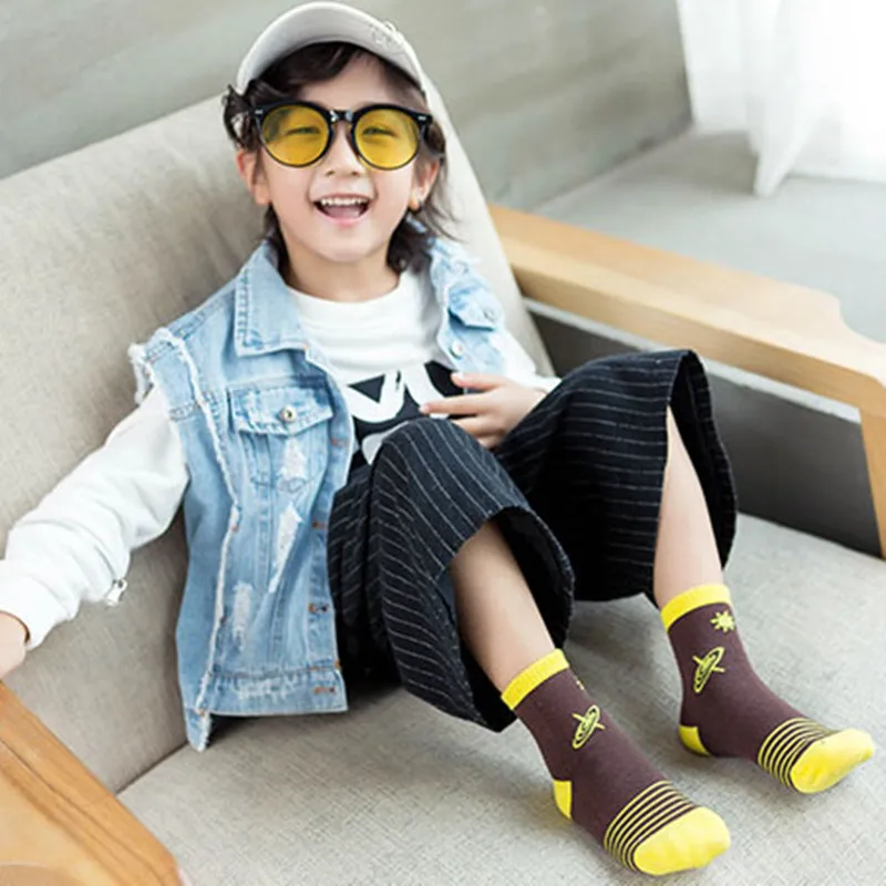 

5 Pairs Children's Cotton Three-dimensional Cartoon Socks Student Trend Cute Boys and Girls Baby Straight Tube Socks