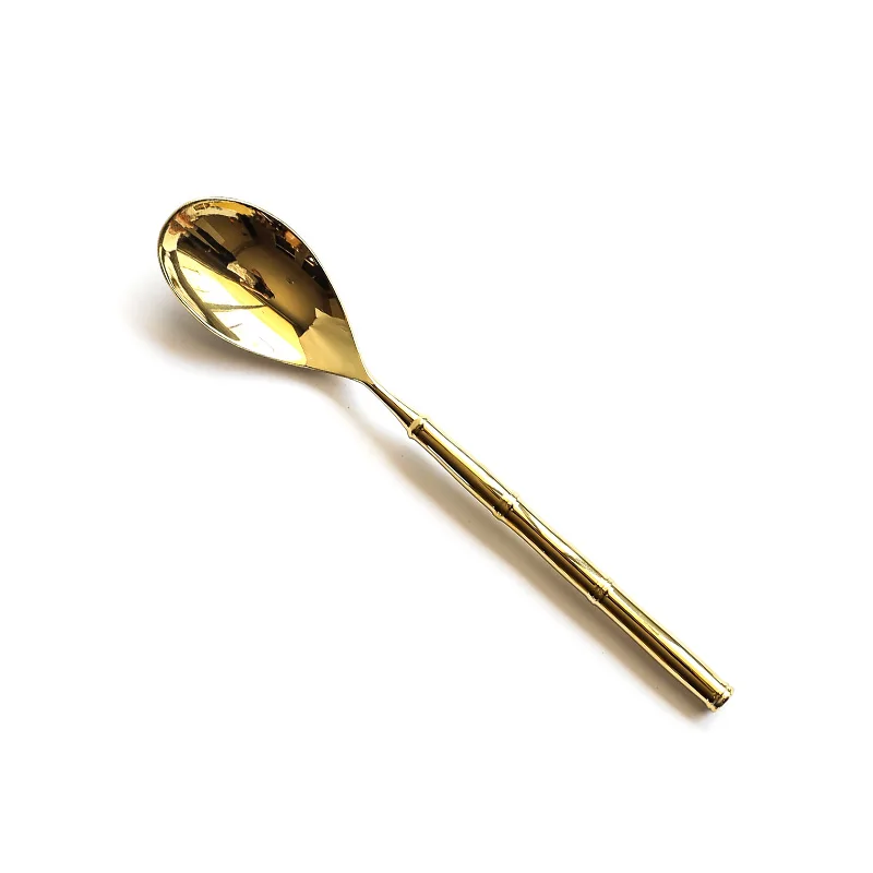 24 шт. столовые приборы из нержавеющей стали с золотым покрытием набор