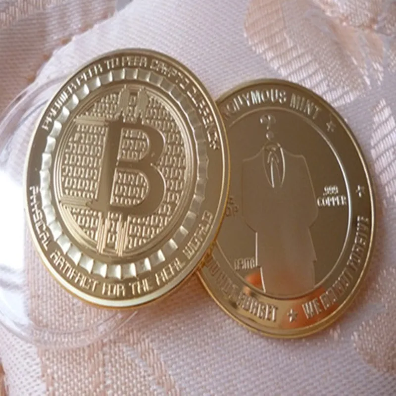 3 шт. микс 3 разных интернет-тема валюты аноним Биткойн посеребренный позолоченный латунь 40 мм сувенирное украшение монета