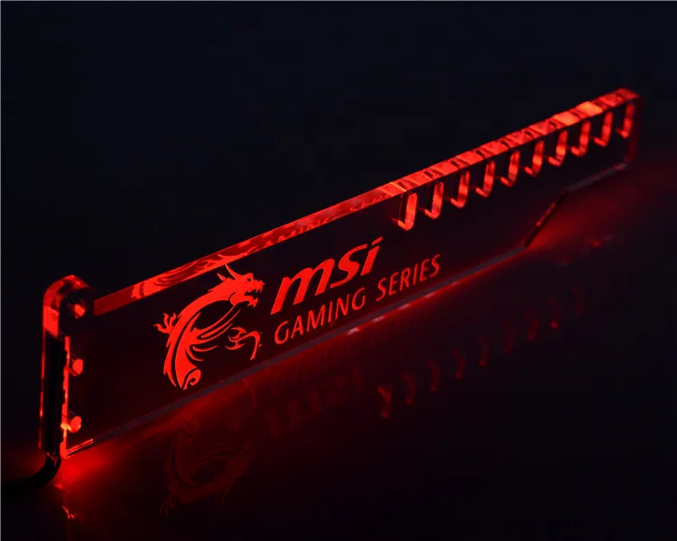 Анти-изгиб видеокарты Поддержка Рамка графика компаньон светящийся держатель