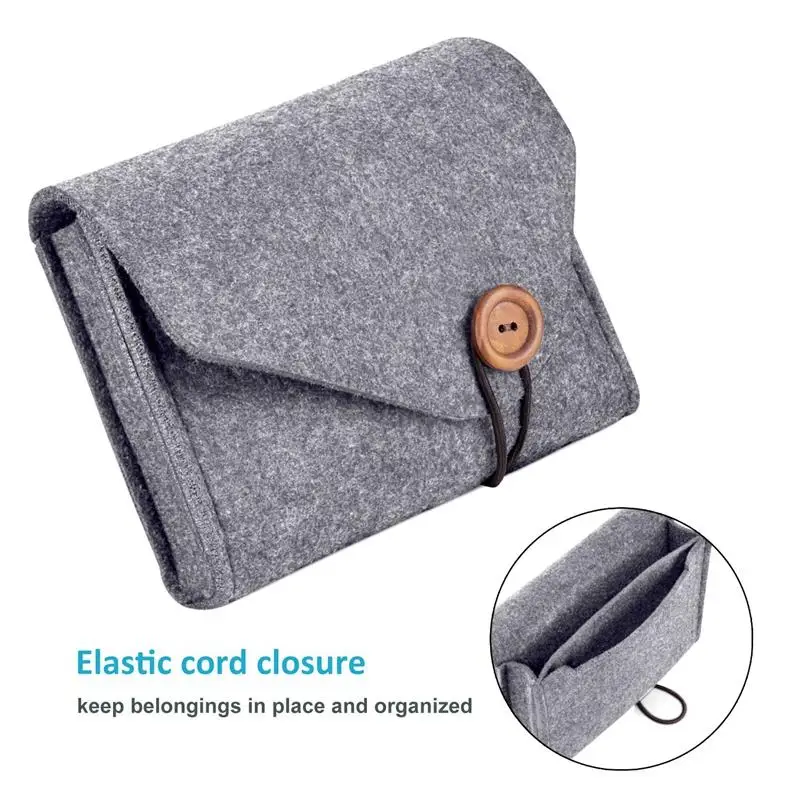 Домашняя Организация хранения 1 шт Ключ Монета посылка мини фетр мешок наушники Sd