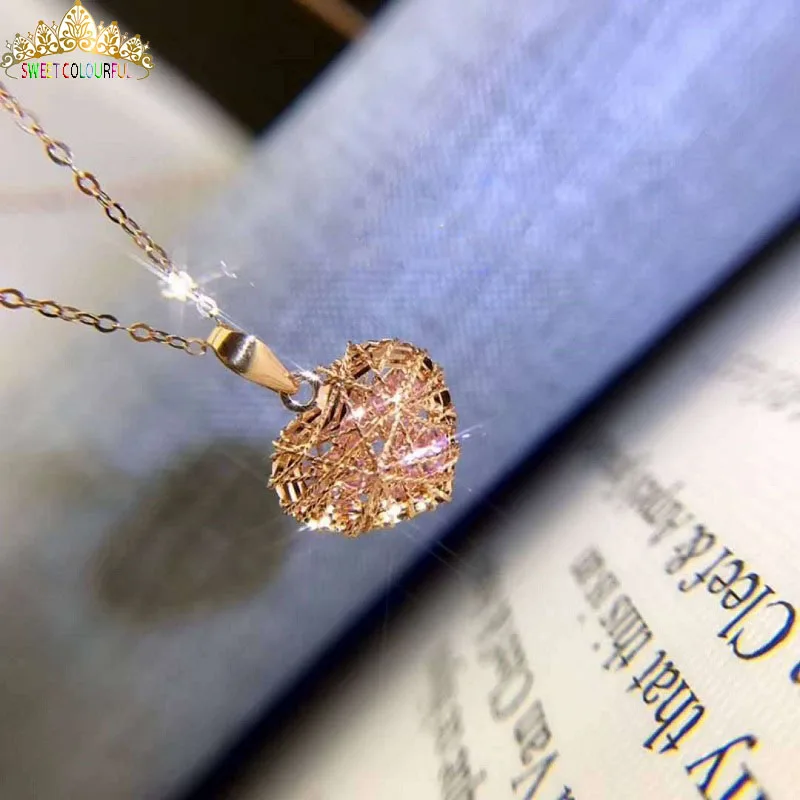 Романтическое бриллиантовое ожерелье 18 K love