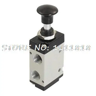 

2/3 Way Hand Push Pull Operation Pneumatic Solenoid Valve 1/4"PT