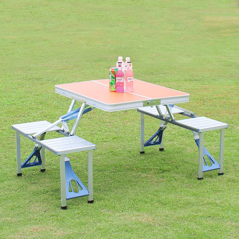 

Outdoor folding table and chair aluminum alloy piece stall propaganda travel picnic barbecue carrying convenient set WF606941