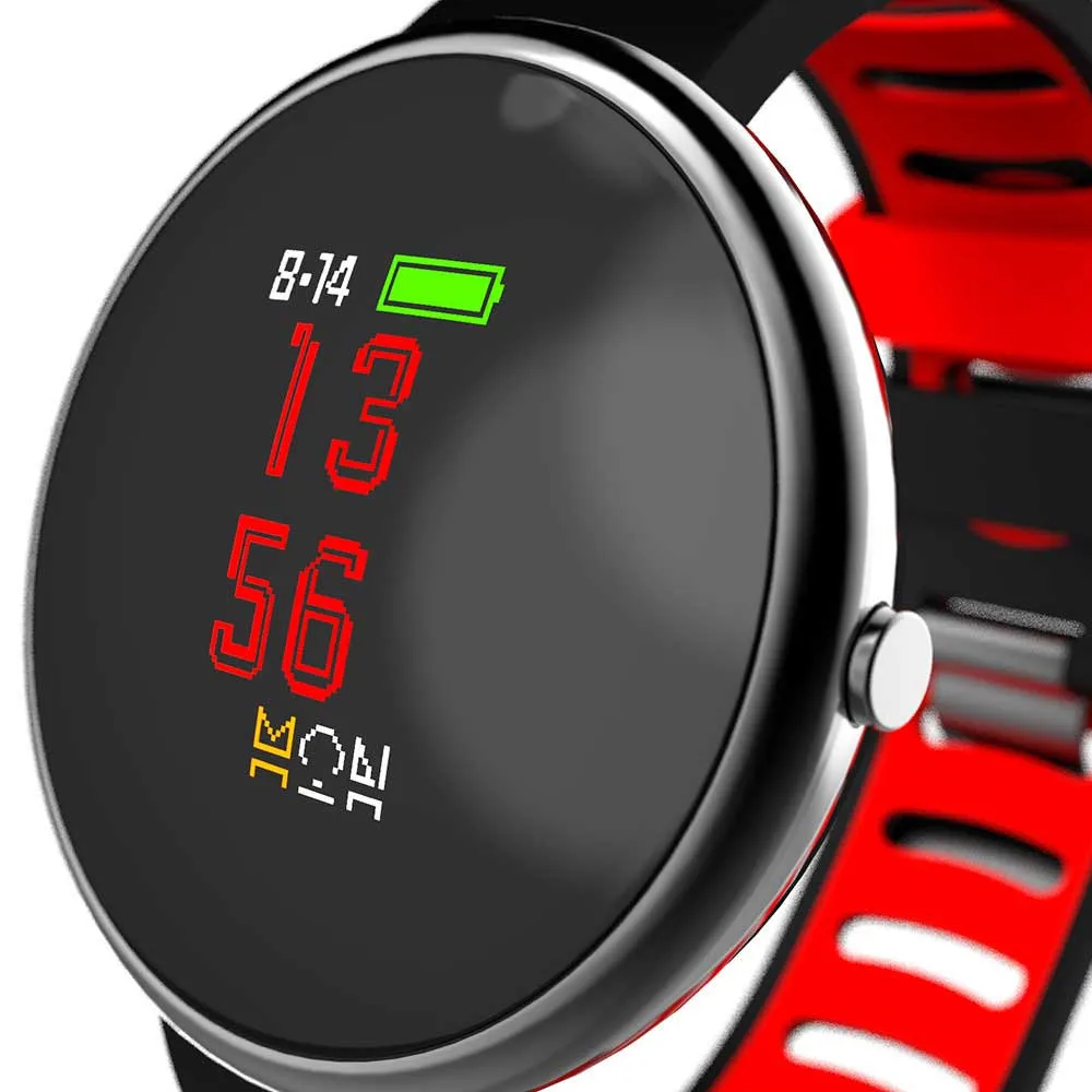 VOBERRY 2.5D curved glass LED color screen Smartwatch Sport Waterproof Fitness Tracker smart bracelet Band For IOS Android | Электроника