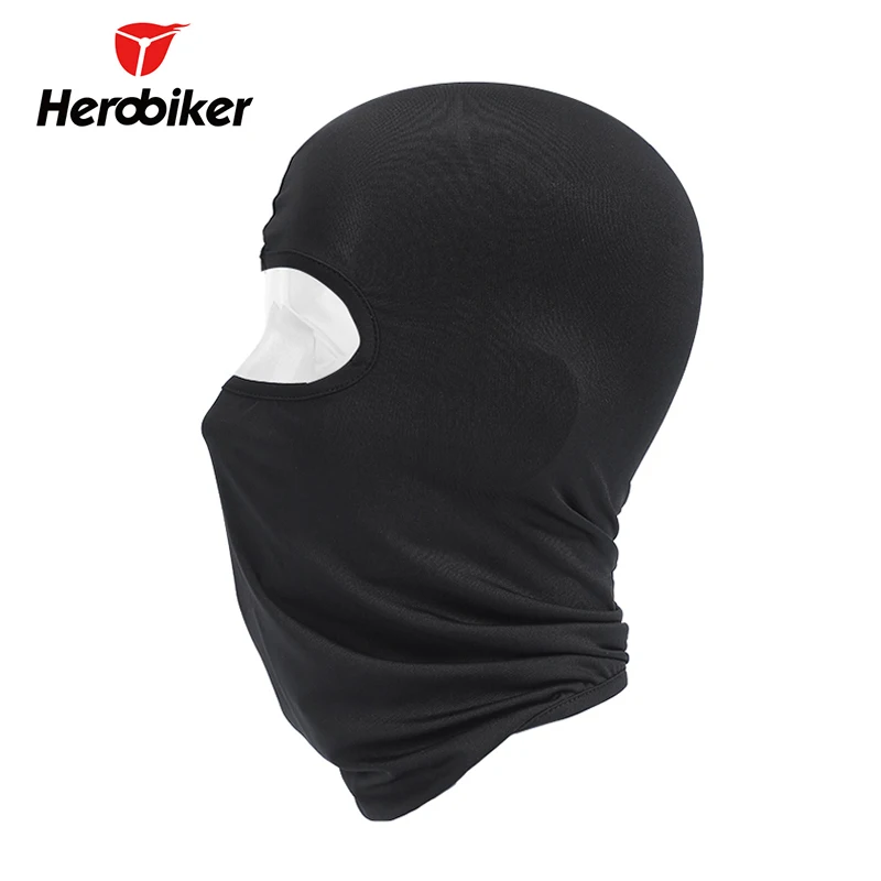 HEROBIKER черная мотоциклетная Балаклава Зимняя Маска для лица маска велоспорта на
