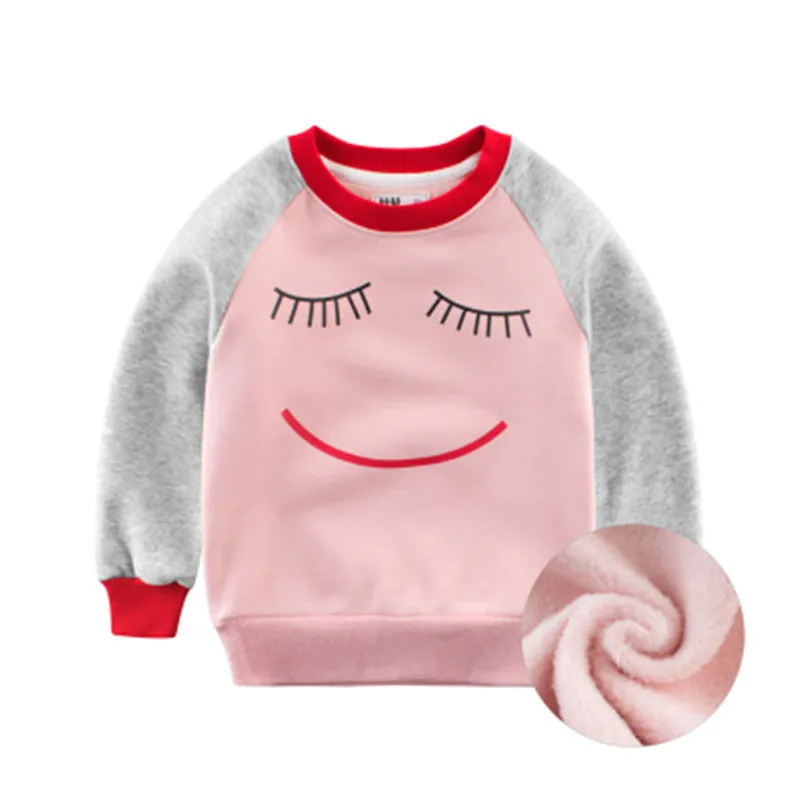 ideacherry Baby Boys T-shirts Children Cute Cartoon Lining Long Sleeve Printing Sweatshirt Hoodie Kid Autumn Winter Tops Clothes | Мать и
