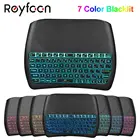 Оригинальная подсветка D8 Plus i8 английская русская 2,4 ГГц Беспроводная мини-клавиатура Air Mouse Сенсорная панель контроллер для Android TV BOX PC