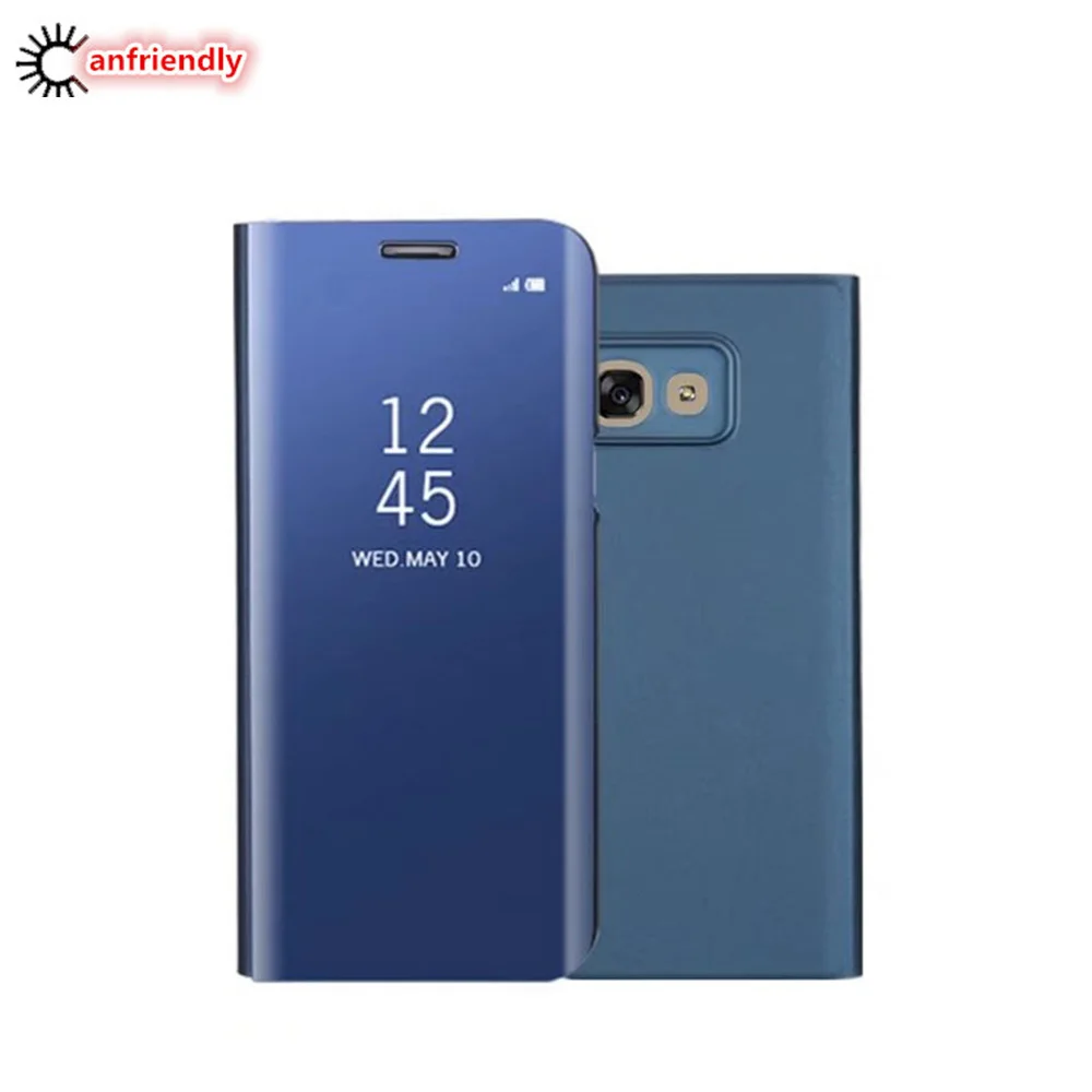 Чехол для Samsung Galaxy A7 7 2017 A720 роскошный зеркальный флип чехол (2017) SM A720F чехол|case for