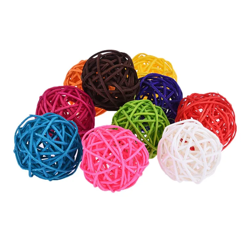 Colorful Round Beads Parrot Toy Pet Bird Favorite Interactive and Chewing DIY Accessories 10 pcs/bag | Дом и сад