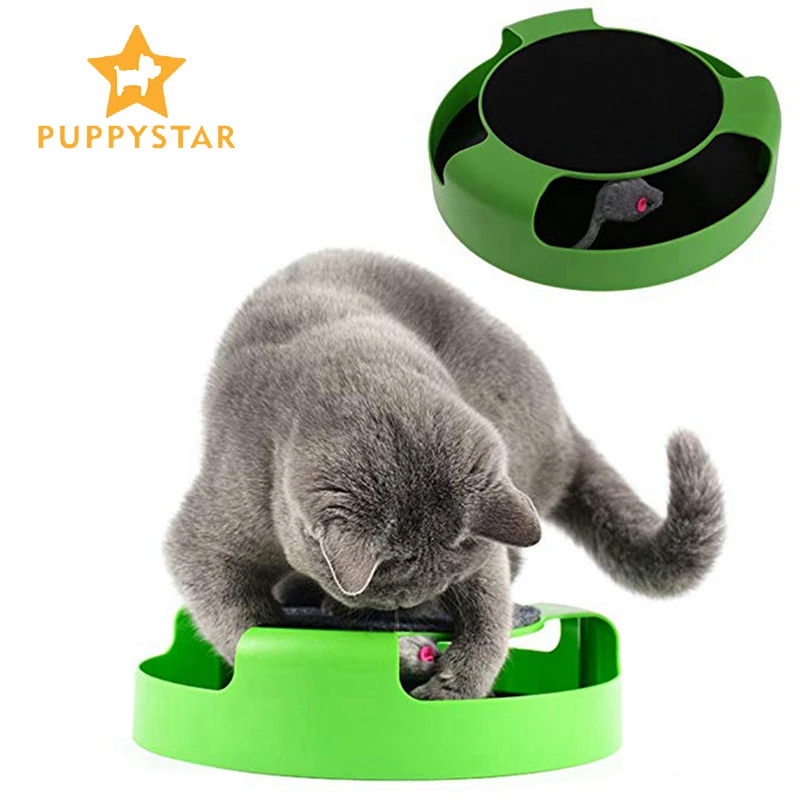 Скрытая игрушечная Мышка для кошки поворотный стол кошка игрушка котенок
