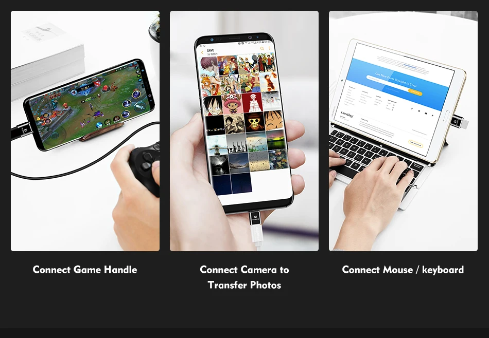 FLOVEME Micro USB OTG type C адаптер USB мама к type-C папа адаптер конвертер для samsung S8 MacBook OnePlus OTG USB зарядное устройство