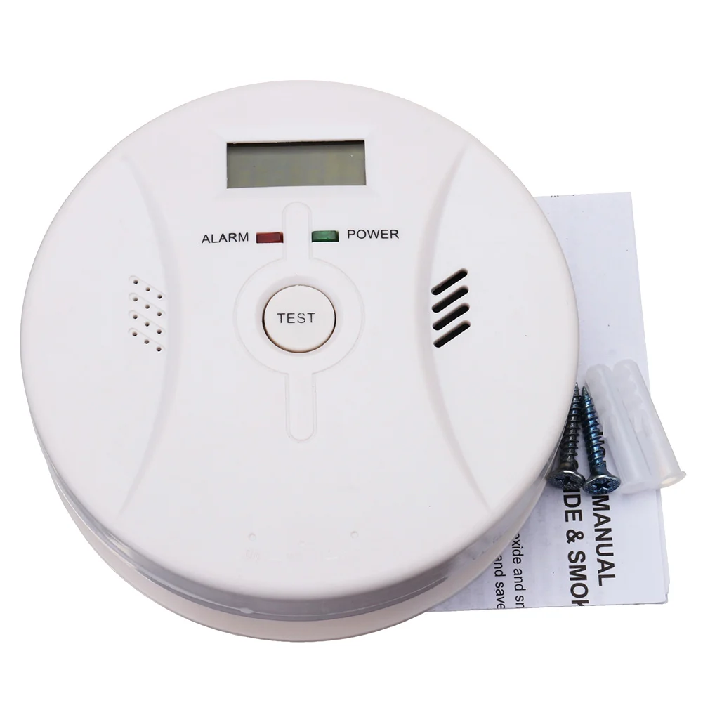 

2 In 1 Combination Carbon Monoxide + Smoke Alarm Battery Operate CO & Smoke Detector JR Deals