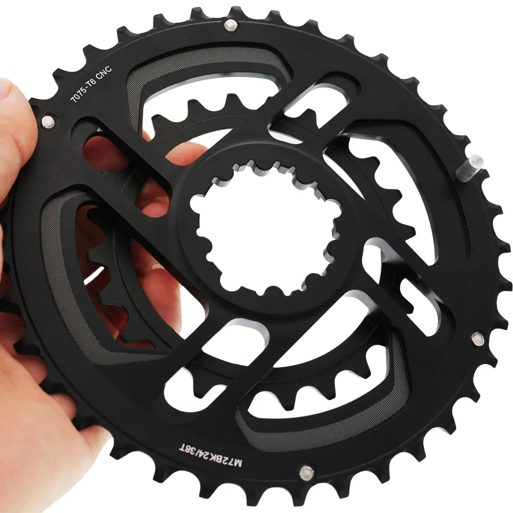 MTB дорожный велосипед полый двойной шатун для велосипеда с ЧПУ 24T 38T Gear 10s 11s цепное