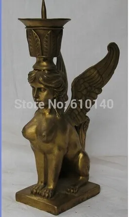 mr 10&quot Chinese Brass sexy Belle Girl naked lady Statue Candle Holder Candlestick | Дом и сад
