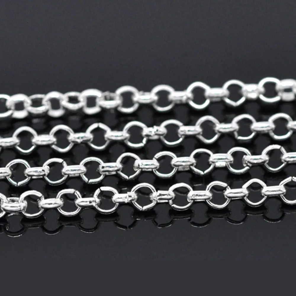 DoreenBeads Посеребренная фурнитура для открытой цепочки 2 5x0 5 мм 1 м|findings charms|chain ballchain