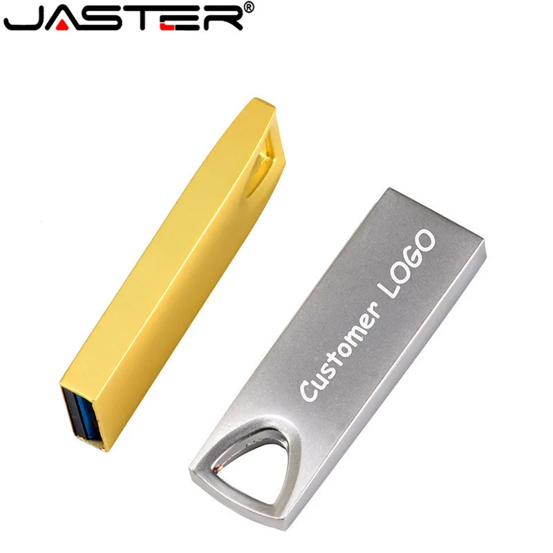 JASTER usb флеш-накопитель 2,0 серебристый/Золотой металлический флеш-накопитель 64 ГБ 32 ГБ 16 ГБ 4 ГБ memoria флеш-накопитель память usb браслет ключ